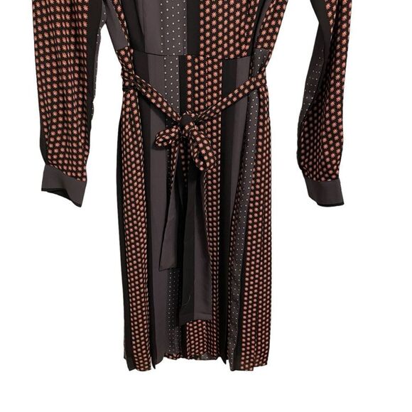 Ann Taylor Patchwork Pleated Dress Long Sleeve Size 2 NWOT - Picture 5 of 9